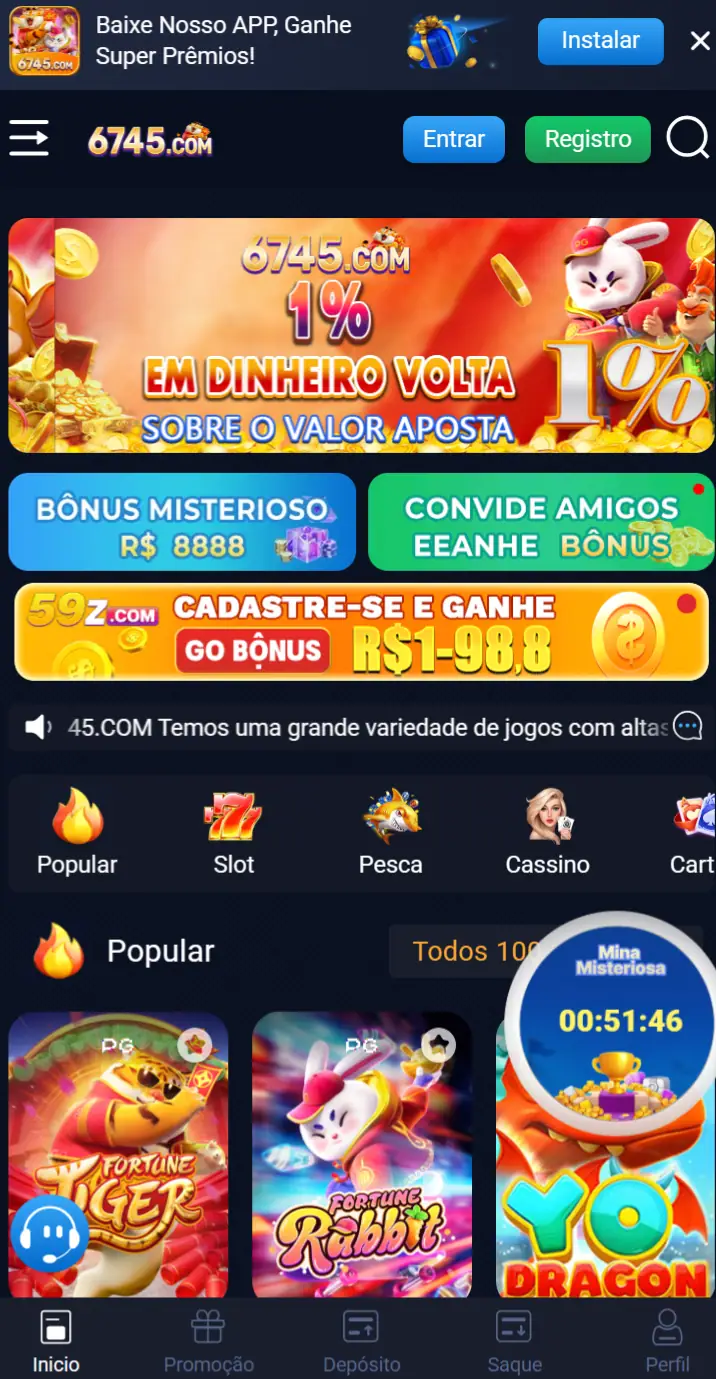 6745 Escolha agora slots modernos Ganhe Hoje